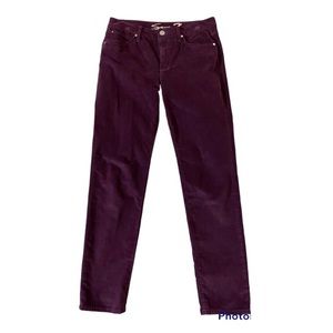Purple Cordury Jean Pants - High Rise Skinny